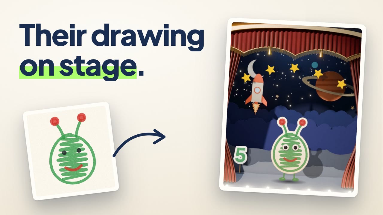 Watch: Your child’s drawing comes to life (free, no app)