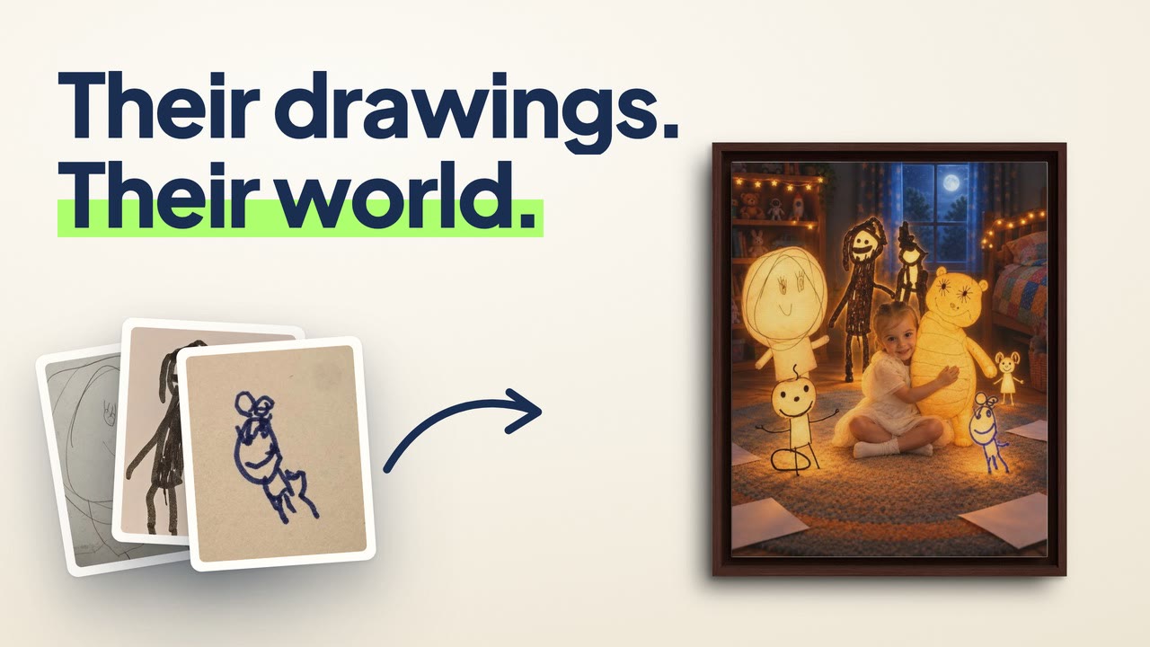 Watch: How to turn your child's drawings into real life